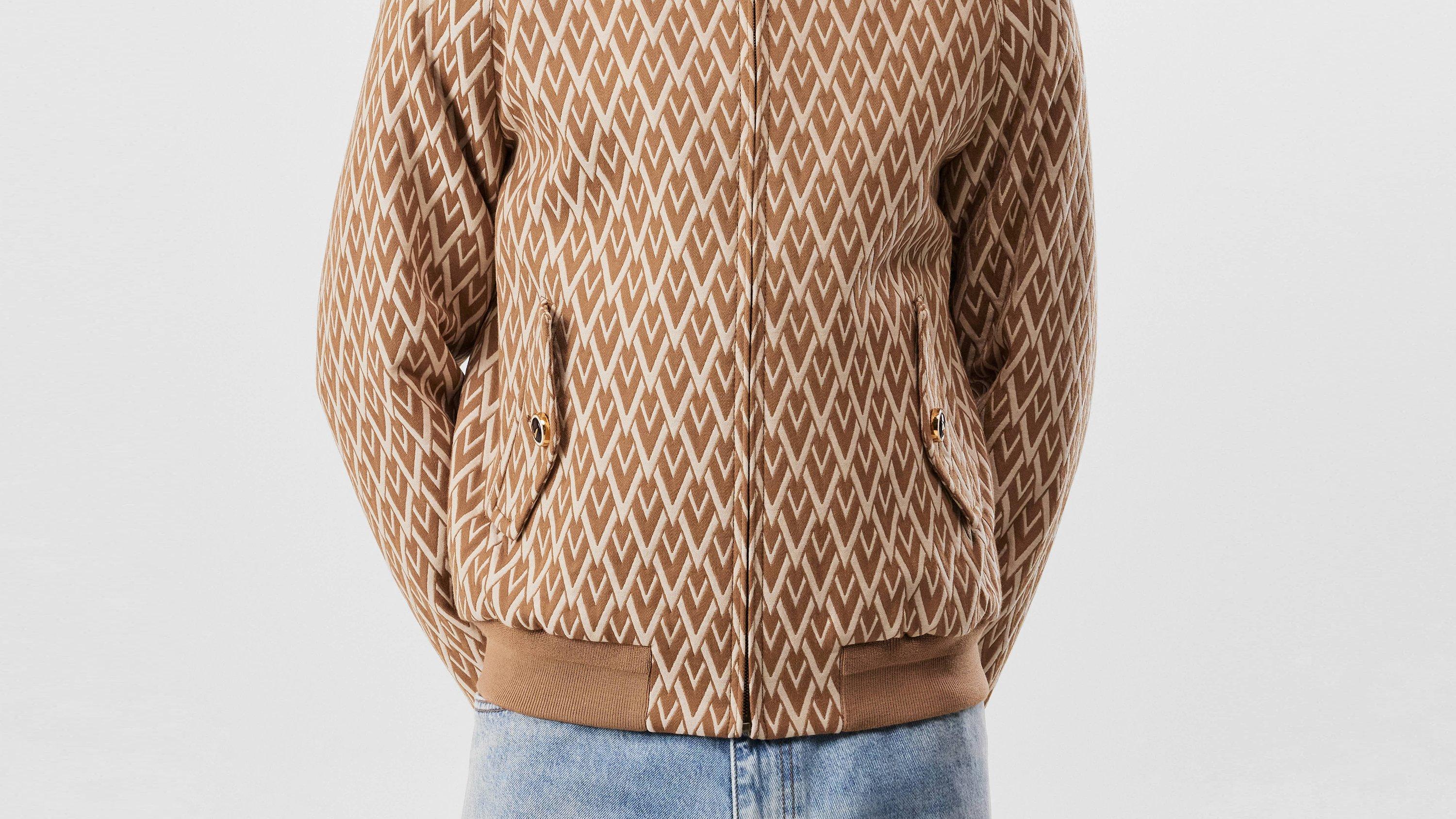 Valentino | All Over Logo Wool Zip Jacket | Softshell Valentino | All Over Logo Wool Zip Jacket | Softshell